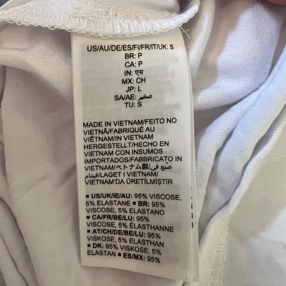 NWOT White Daily Ritual Racerback Camisole, Small - Picture 4 of 4